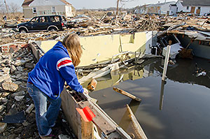 Destruction from Hurricane Sandy at Union Beach, NJ